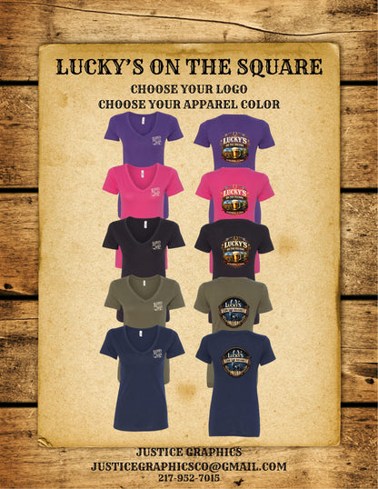 LUCKY'S ON THE SQUARE LADIES NEXT LEVEL VNECK (P. 1540)