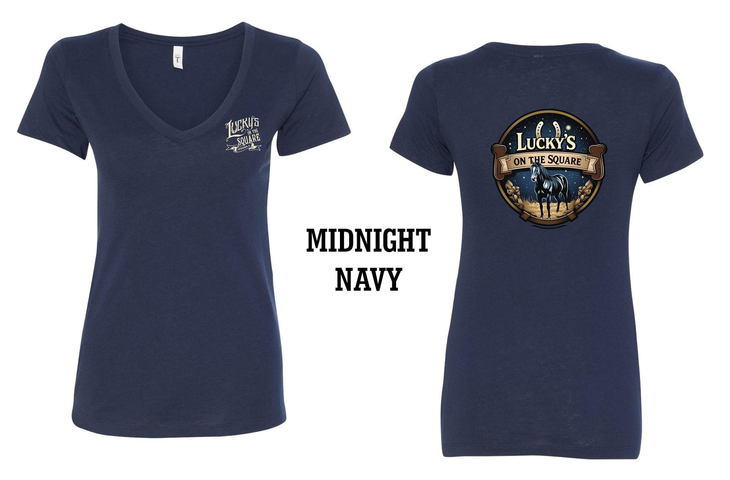 LUCKY'S ON THE SQUARE LADIES NEXT LEVEL VNECK (P. 1540)