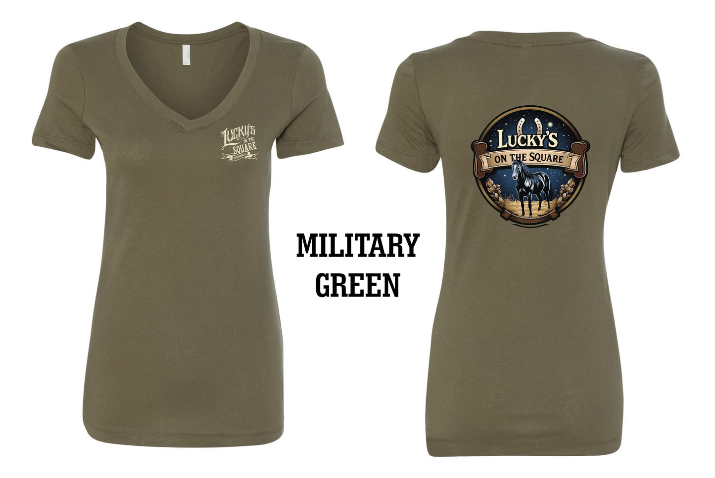 LUCKY'S ON THE SQUARE LADIES NEXT LEVEL VNECK (P. 1540)