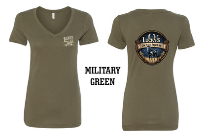 LUCKY'S ON THE SQUARE LADIES NEXT LEVEL VNECK (P. 1540)