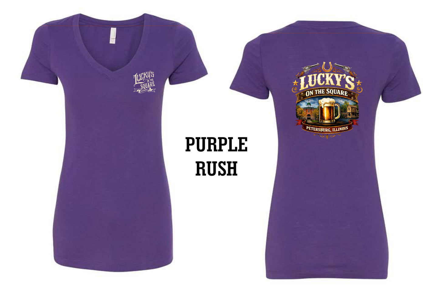 LUCKY'S ON THE SQUARE LADIES NEXT LEVEL VNECK (P. 1540)