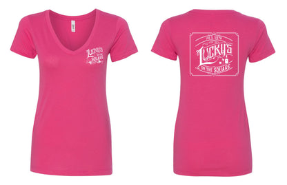 LUCKY'S ON THE SQUARE LADIES NEXT LEVEL VNECK (P. 1540)
