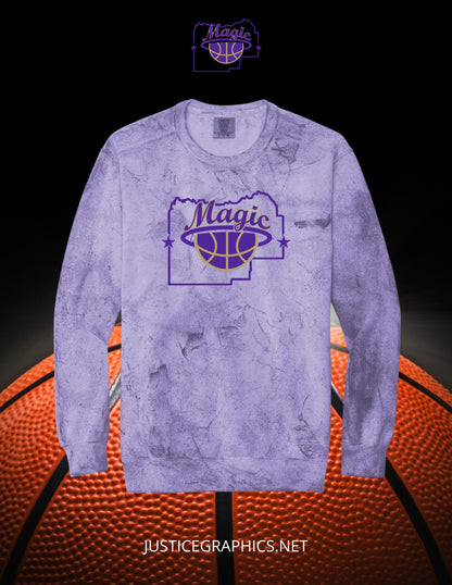 MENARD COUNTY MAGIC BASKETBALL Comfort Colors - Colorblast™ Crewneck Sweatshirt (P.1545)