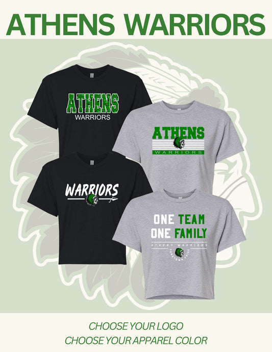 ATHENS BOOSTERS Next Level - Women's Ideal Crop Top (P.1580)