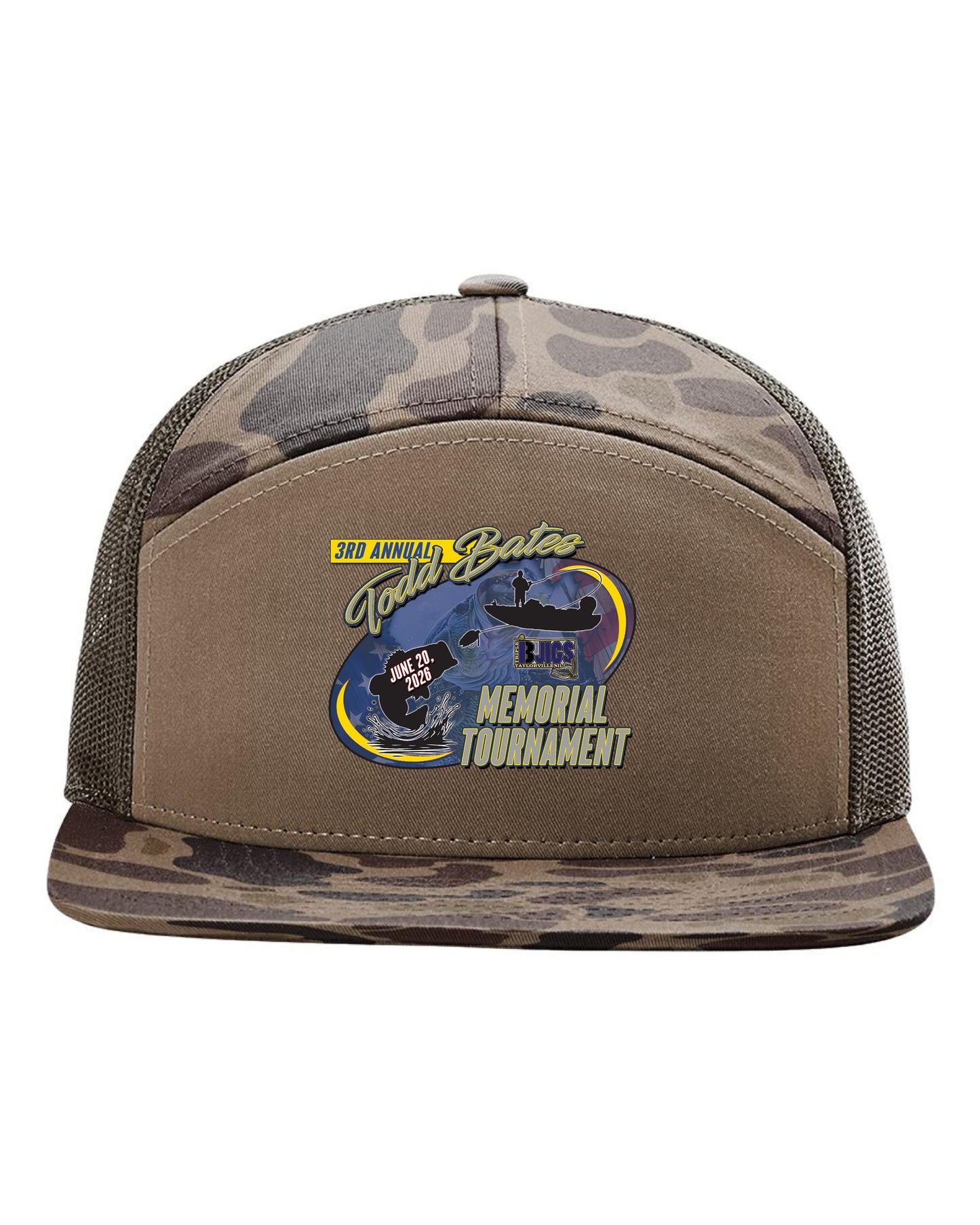 3rd Annual Todd Bates Memorial Tournament Richardson Printed Seven-Panel Trucker Cap (P. 168P)