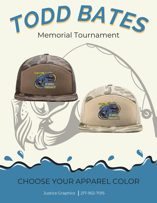 3rd Annual Todd Bates Memorial Tournament Richardson Printed Seven-Panel Trucker Cap (P. 168P)