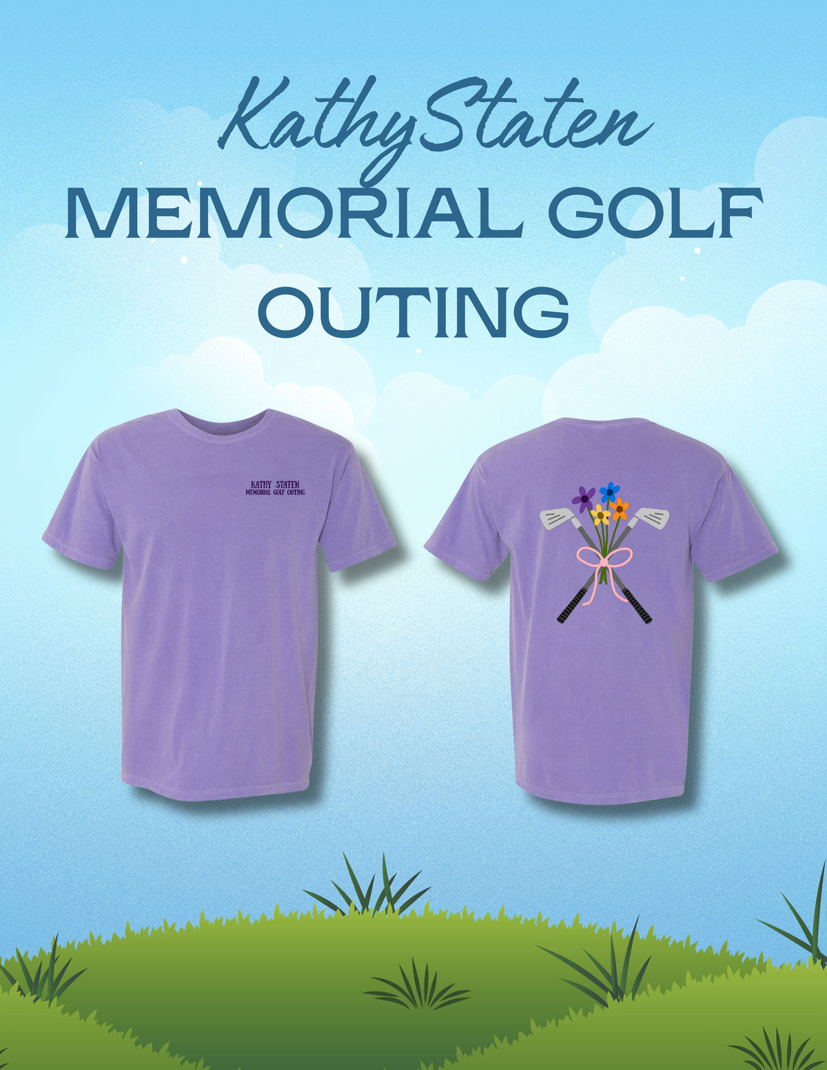 Kathy Staten Memorial Golf Outing Comfort Colors Unisex Garment-Dyed Heavyweight T-Shirt (P.1717)