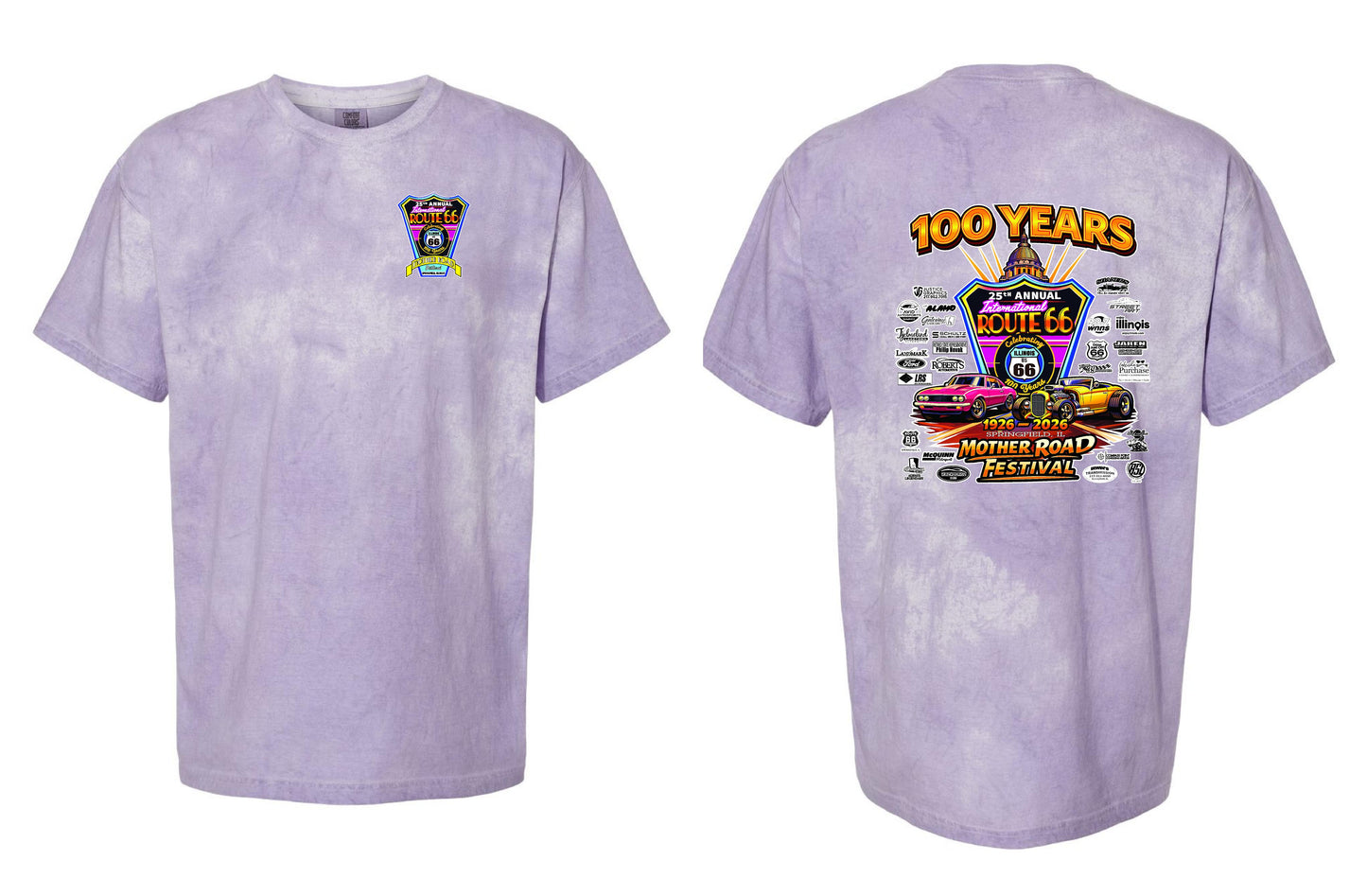 25TH ANNUAL ROUTE 66 MOTHER ROAD FESTIVAL 2026 Comfort Colors - Colorblast™ T-Shirt (P.1745)