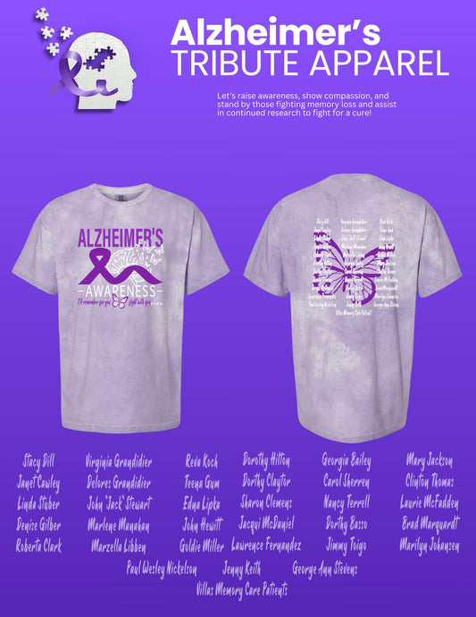 Alzheimer's Disease Awareness Tribute Comfort Colors - Colorblast™ T-Shirt (P.1745)