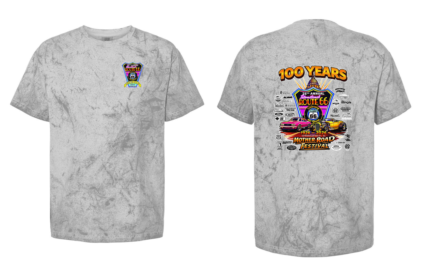 25TH ANNUAL ROUTE 66 MOTHER ROAD FESTIVAL 2026 Comfort Colors - Colorblast™ T-Shirt (P.1745)