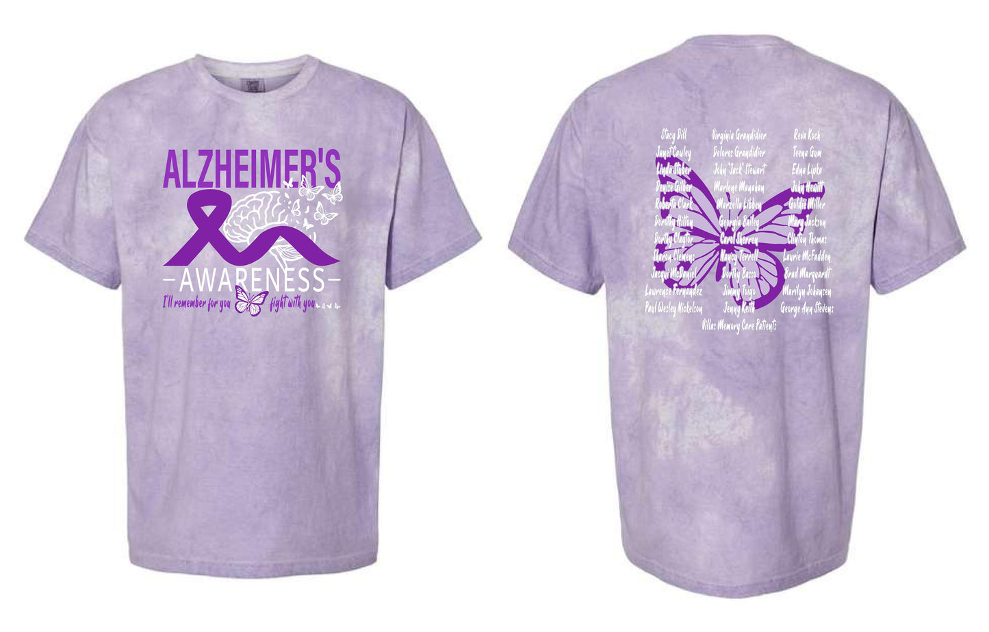 Alzheimer's Disease Awareness Tribute Comfort Colors - Colorblast™ T-Shirt (P.1745)