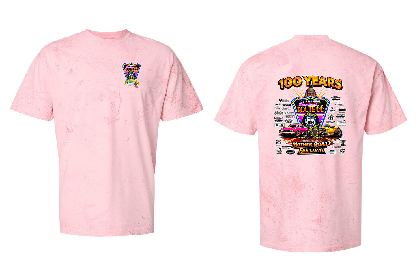 25TH ANNUAL ROUTE 66 MOTHER ROAD FESTIVAL 2026 Comfort Colors - Colorblast™ T-Shirt (P.1745)