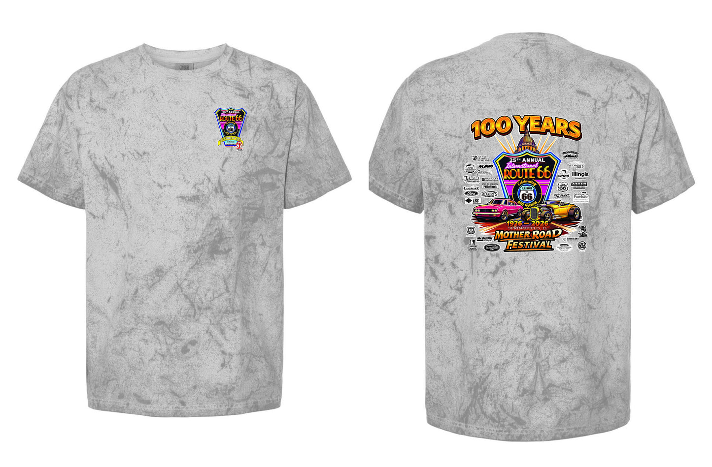 25TH ANNUAL ROUTE 66 MOTHER ROAD FESTIVAL 2026 Comfort Colors - Colorblast™ T-Shirt (P.1745)
