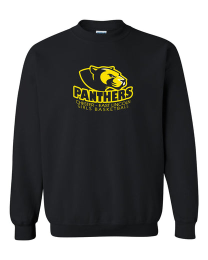 Chester-East Lincoln Jr. High Girls Basketball  Crew Sweatshirt (P.18000/18000B)
