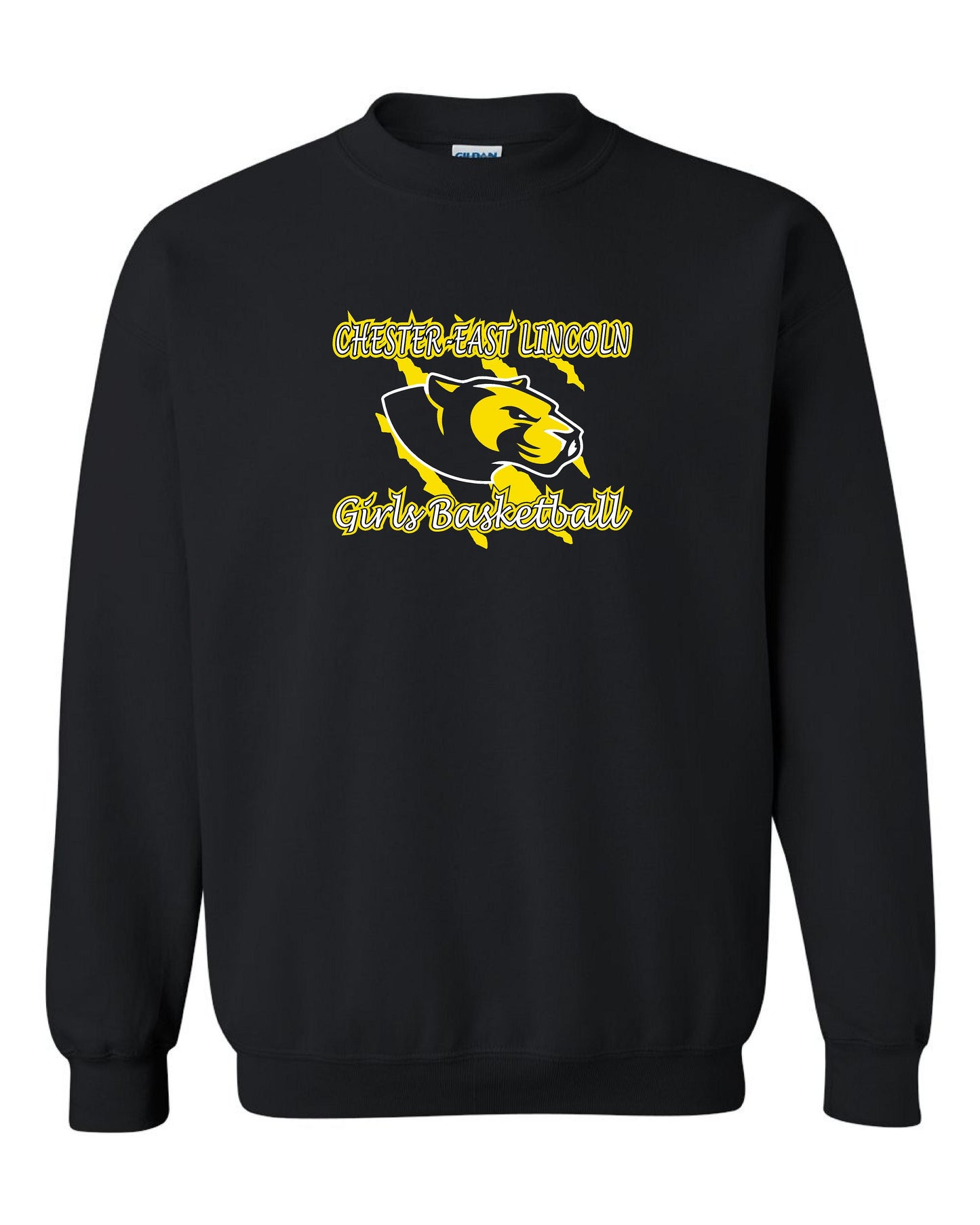 Chester-East Lincoln Jr. High Girls Basketball  Crew Sweatshirt (P.18000/18000B)