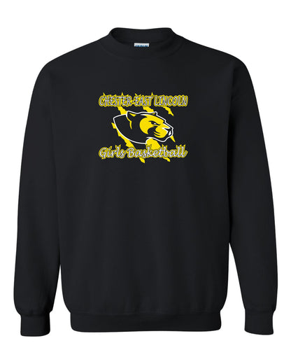 Chester-East Lincoln Jr. High Girls Basketball  Crew Sweatshirt (P.18000/18000B)