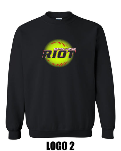 RIOT SOFTBALL UNISEX CREW SWEATSHIRT (P.18000)