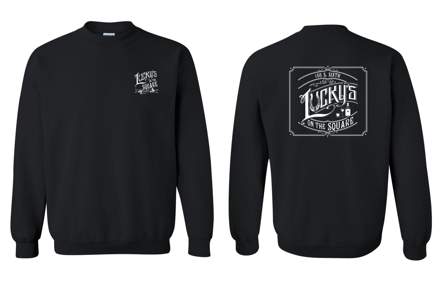 LUCKY'S ON THE SQUARE Unisex Crew Sweatshirt (P.18000)