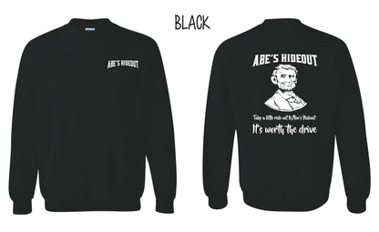 ABE'S HIDEOUT CREW SWEATSHIRT (P.18000)