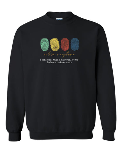 Autism Acceptance Unisex Crewneck Sweatshirt (P.18000/18000B)