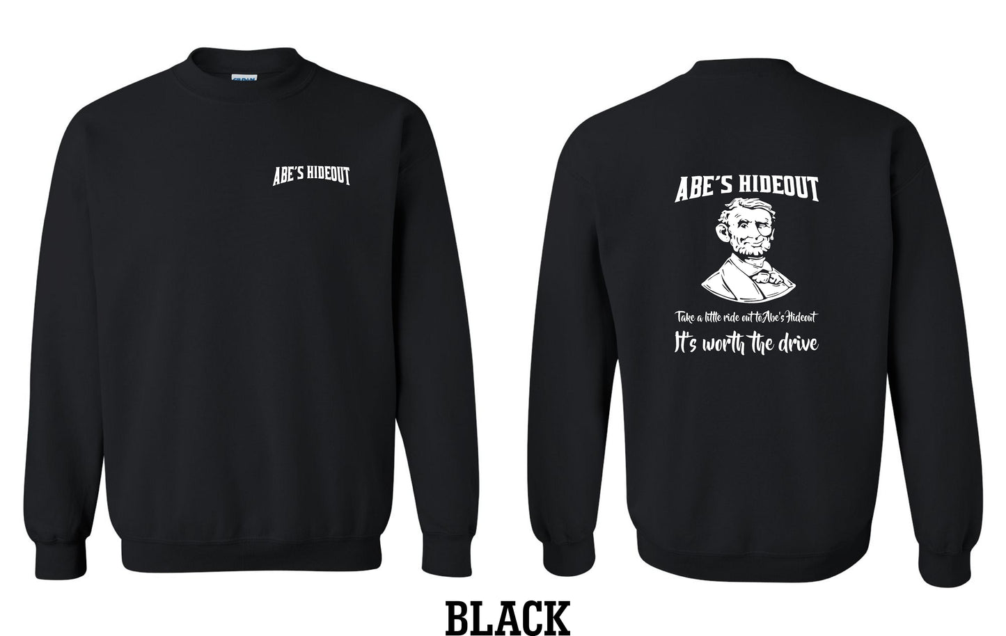 ABE'S HIDEOUT CREW SWEATSHIRT (P.18000)