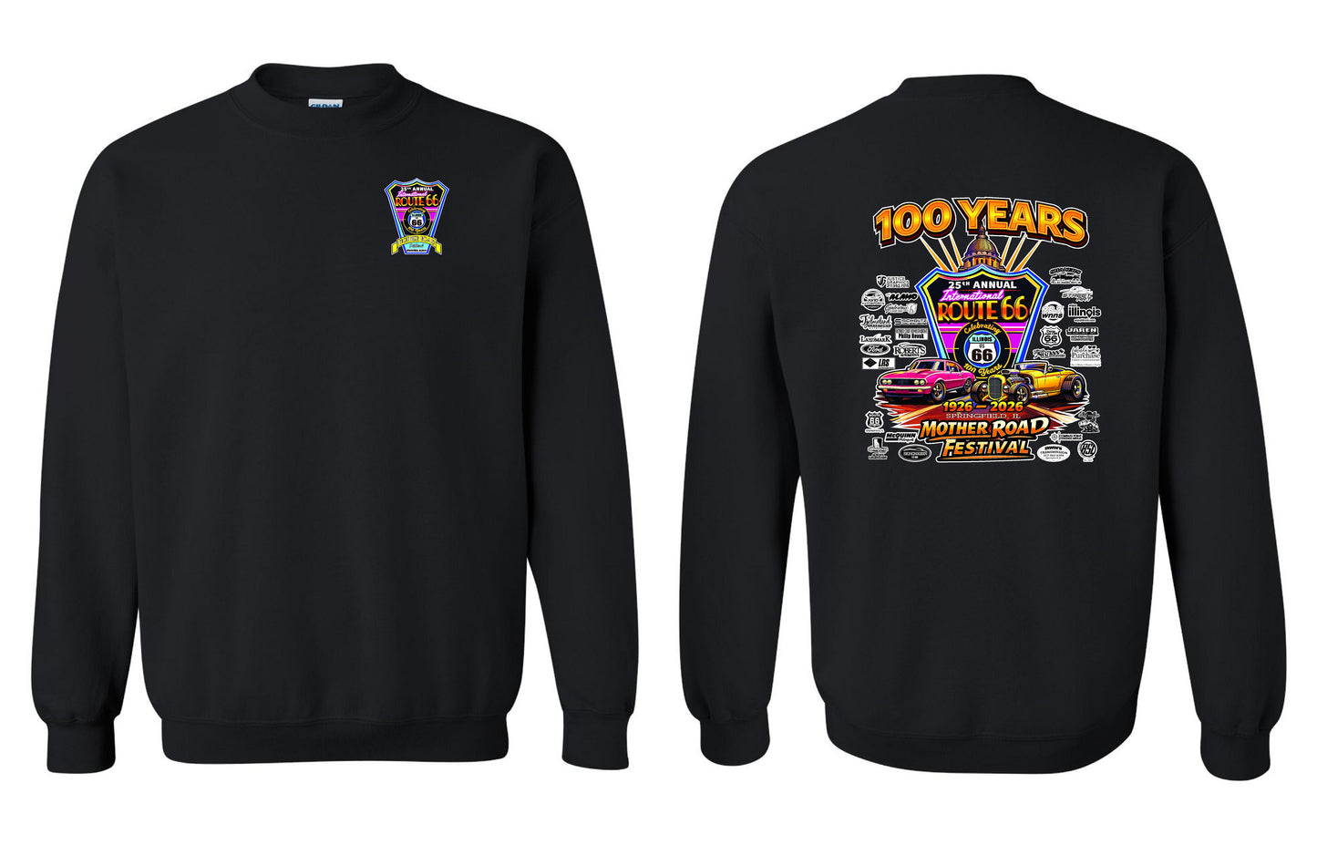 25TH ANNUAL ROUTE 66 MOTHER ROAD FESTIVAL 2026 CREW SWEATSHIRT (P.18000)