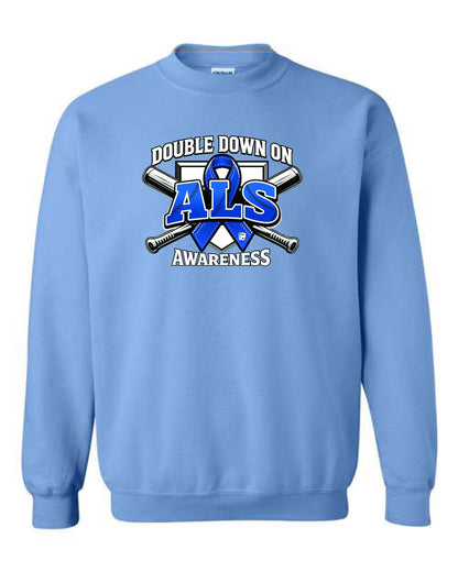 DOUBLE DOWN ON ALS Unisex Crewneck Sweatshirt (P.18000/18000B)
