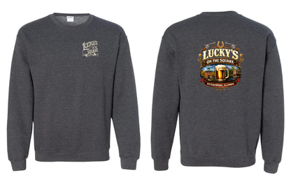LUCKY'S ON THE SQUARE Unisex Crew Sweatshirt (P.18000)