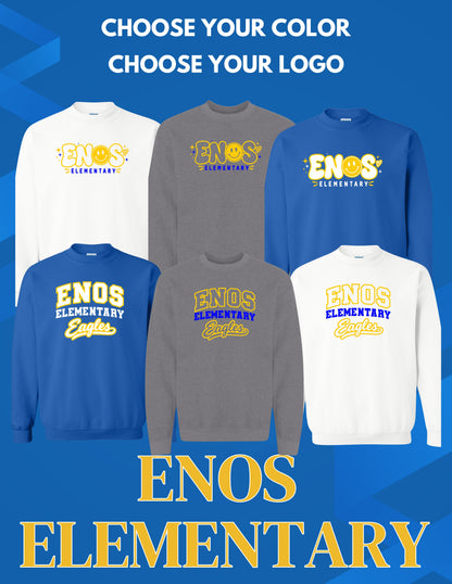 Enos Elementary School Unisex Crewneck Sweatshirt (P.18000/18000B))