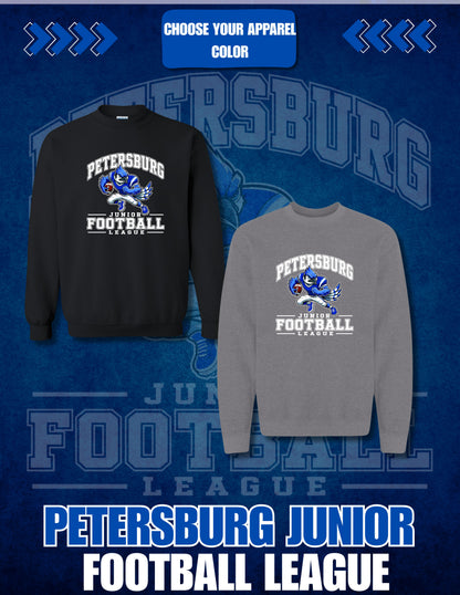 Petersburg Junior Football League Unisex Gildan Crewneck Sweatshirt (P.18000/18000B)