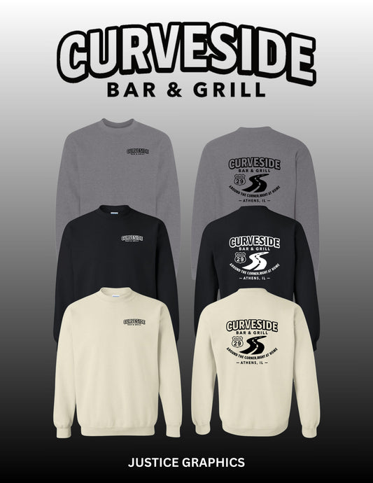 Curveside Bar & Grill Gildan Unisex Crewneck Sweatshirt (P.18000)