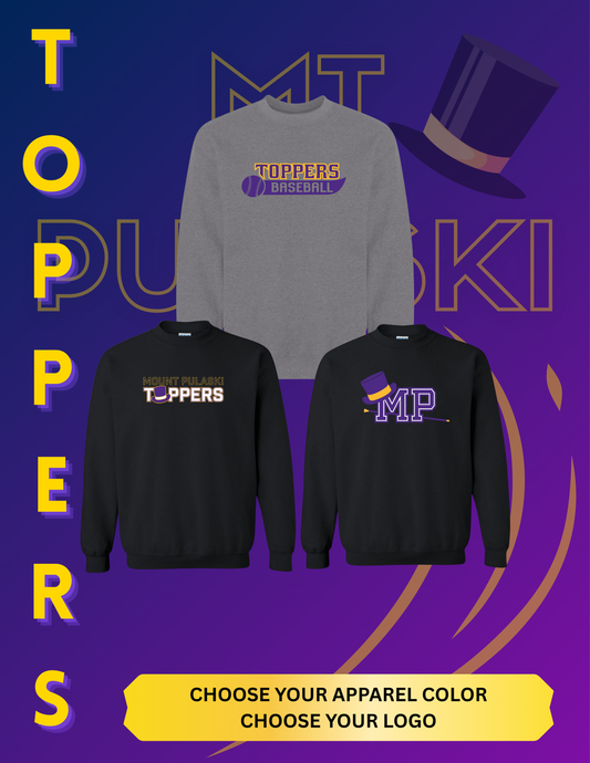 Mount Pulaski Toppers Unisex Crewneck Sweatshirt (P.18000/18000B)