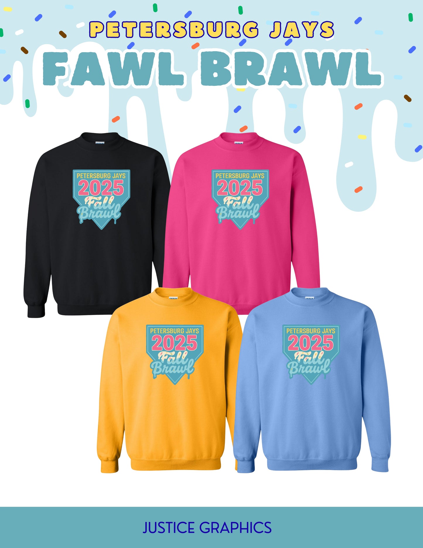 Petersburg Baseball Fall Brawl CREWNECK SWEATSHIRT (P.18000)