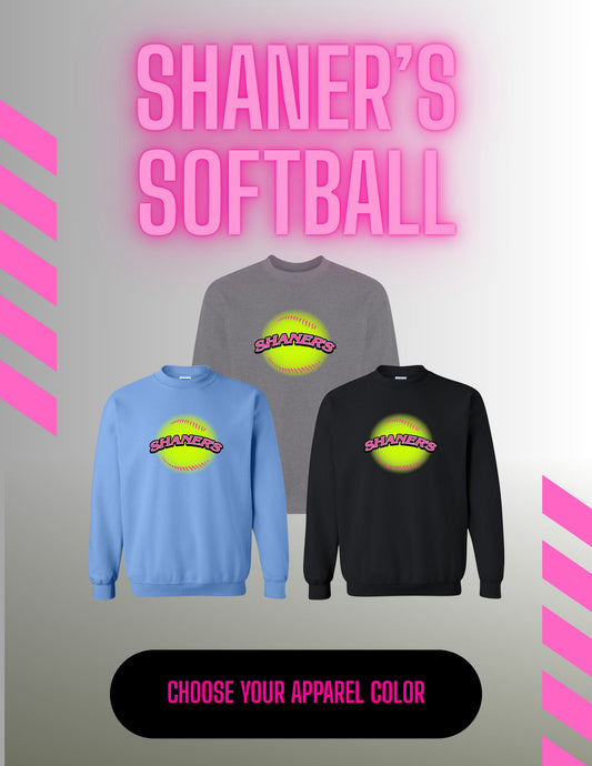 Shaner's Softball Unisex Crewneck Sweatshirt (P.18000/18000B)