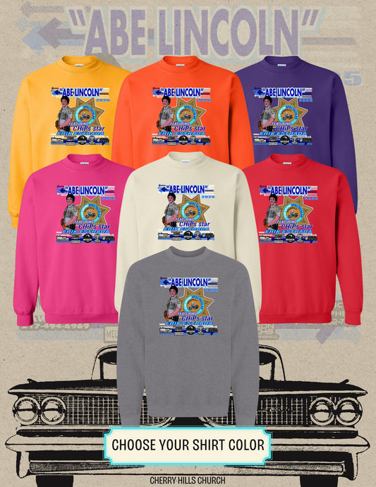 Abe Lincoln Car Show 2025 CREW SWEATSHIRT (P.18000)