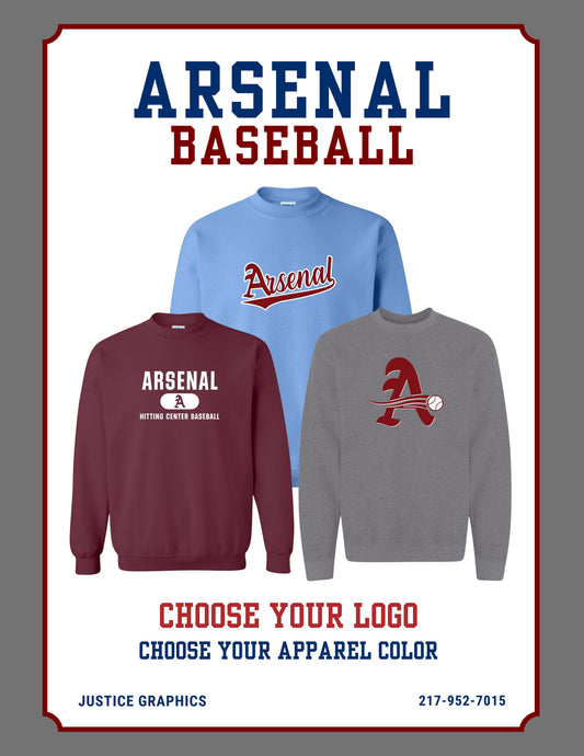 Arsenal Baseball Crew Sweatshirt (P.18000/18000B)