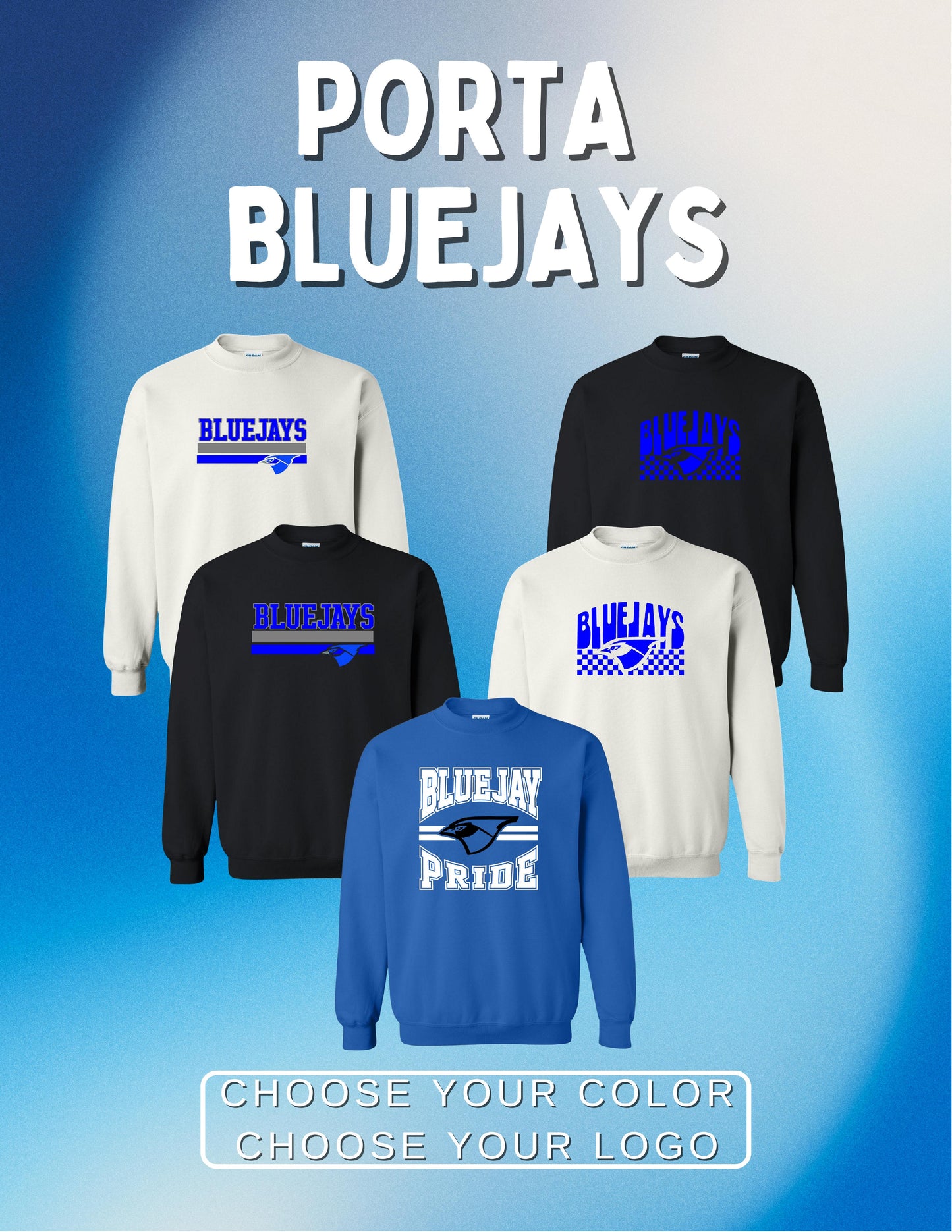 PORTA BLUEJAYS UNISEX CREWNECK SWEATSHIRT (P.18000)