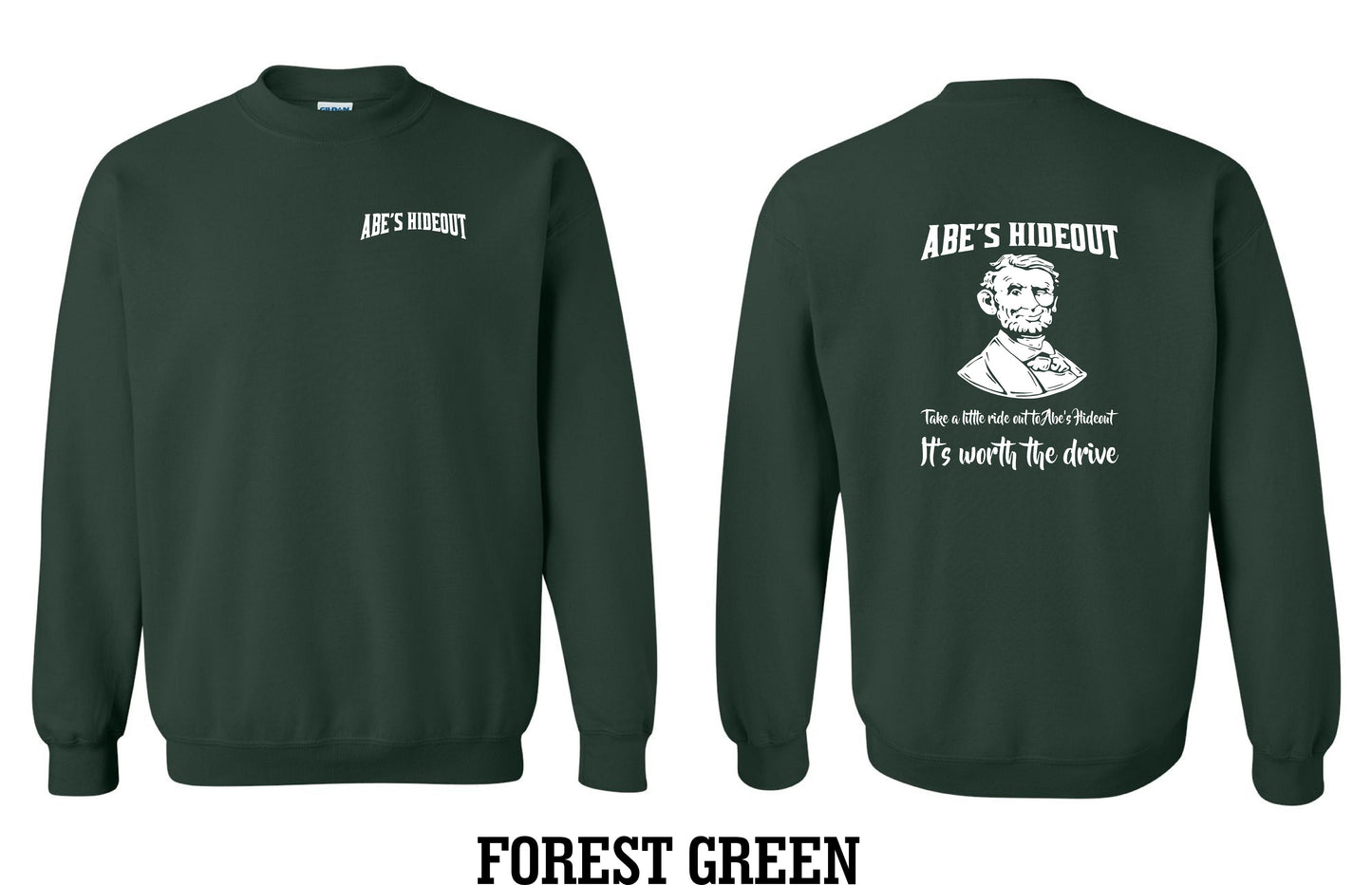 ABE'S HIDEOUT CREW SWEATSHIRT (P.18000)