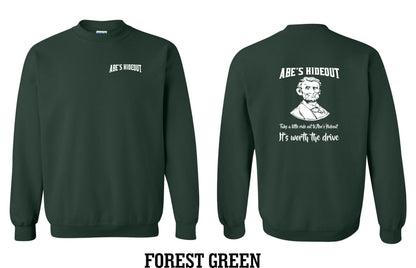 ABE'S HIDEOUT CREW SWEATSHIRT (P.18000)