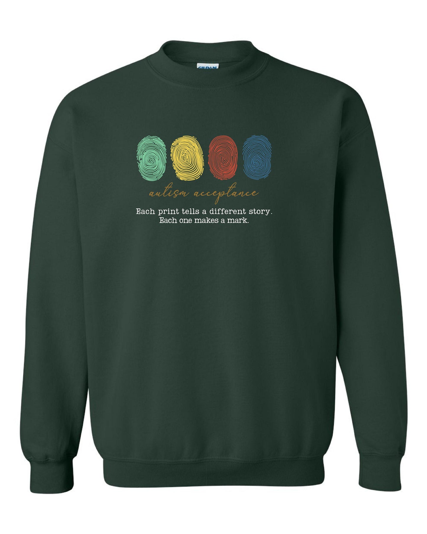 Autism Acceptance Unisex Crewneck Sweatshirt (P.18000/18000B)