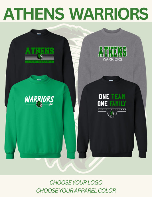 ATHENS BOOSTERS UNISEX CREWNECK SWEATSHIRT (P.18000)