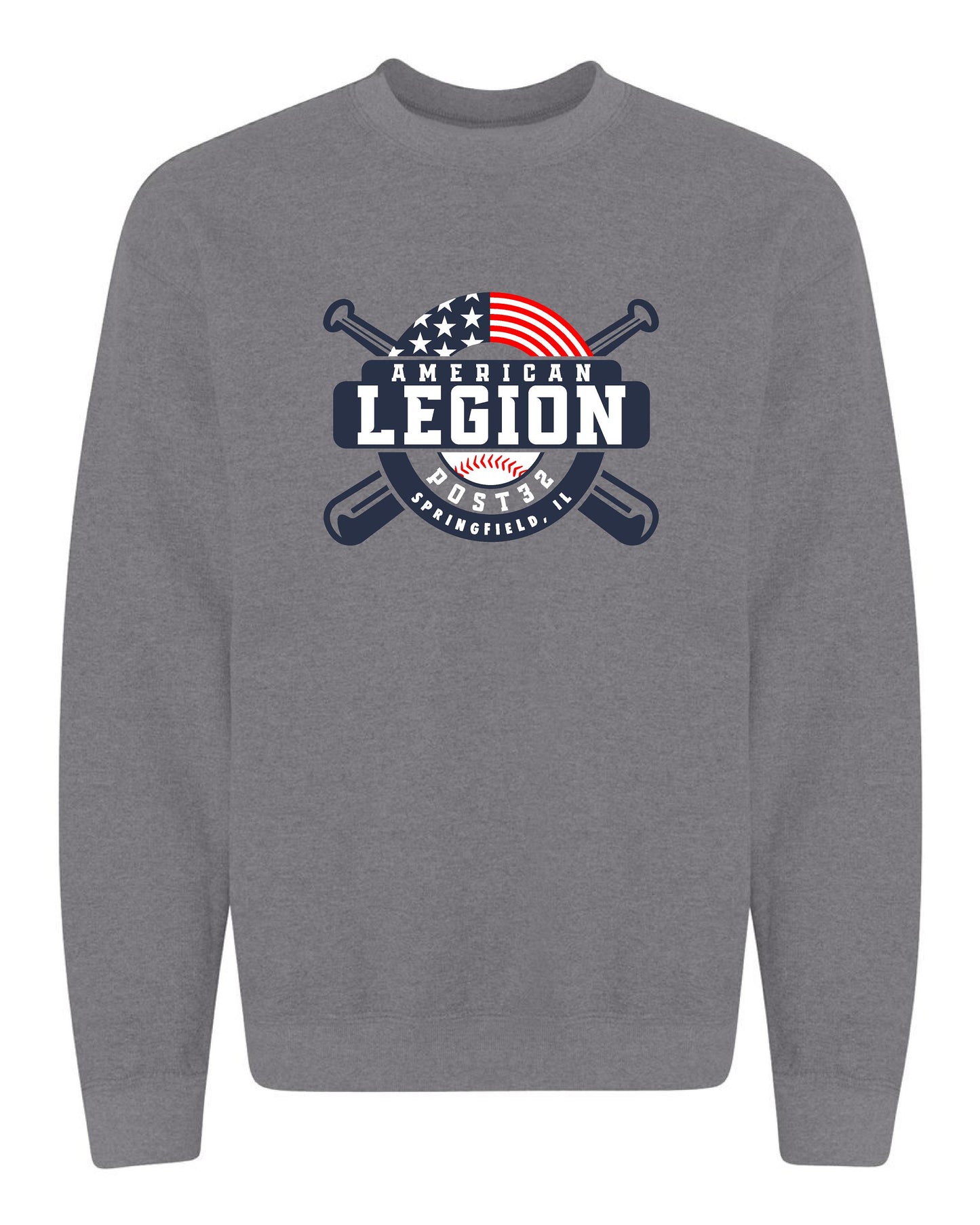 American Legion Post 32 Baseball Unisex Crewneck Sweatshirt (P.18000/18000B)