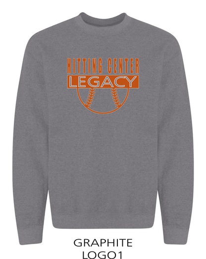 Hitting Center Legacy Softball Unisex Crew Sweatshirt (P.18000)