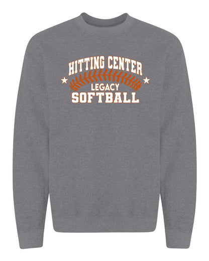 Hitting Center Legacy Softball Unisex Crew Sweatshirt (P.18000)