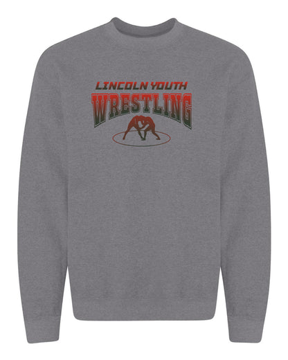 Lincoln Youth Wrestling Unisex Crew Sweatshirt (P.18000/18000B)