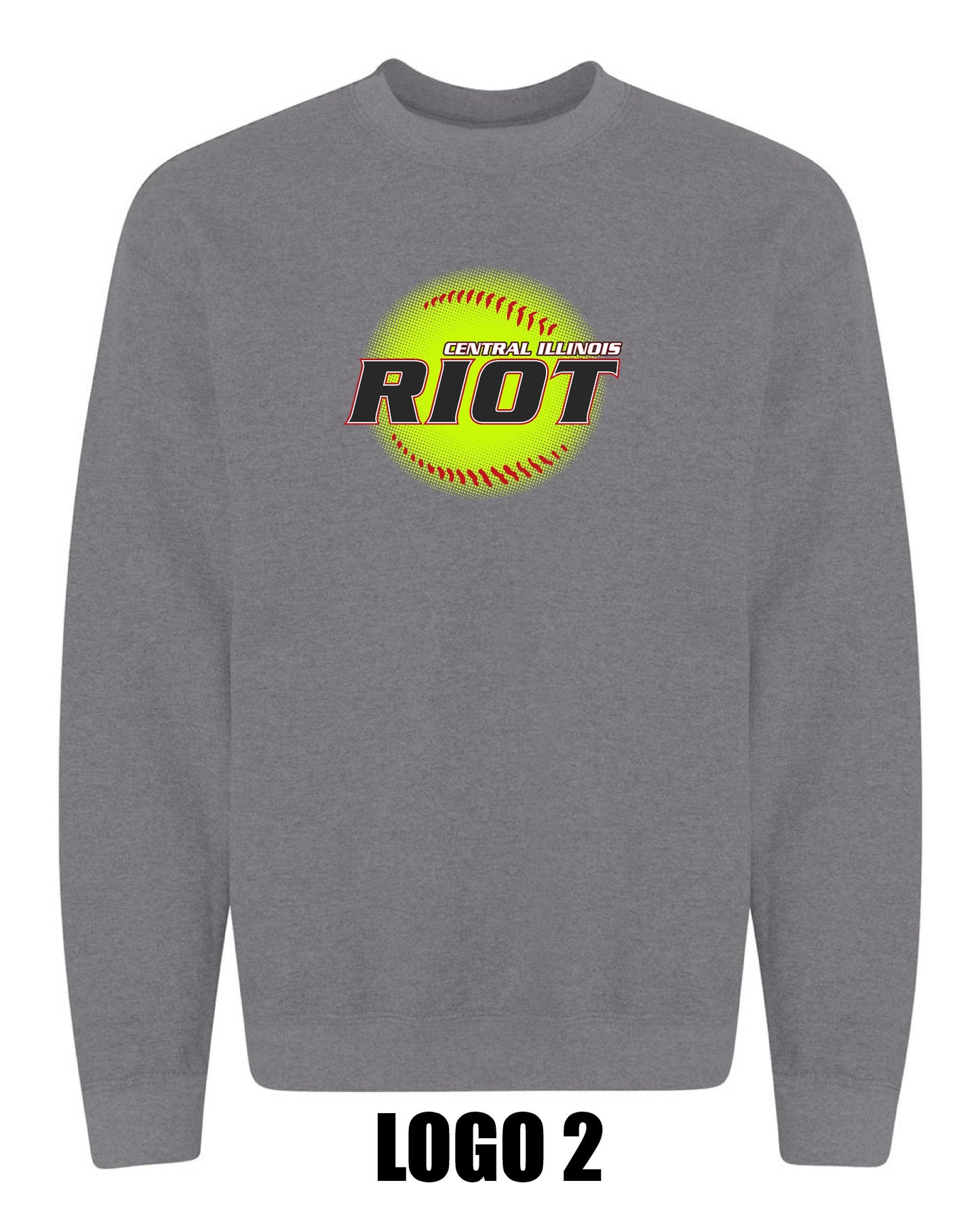RIOT SOFTBALL UNISEX CREW SWEATSHIRT (P.18000)