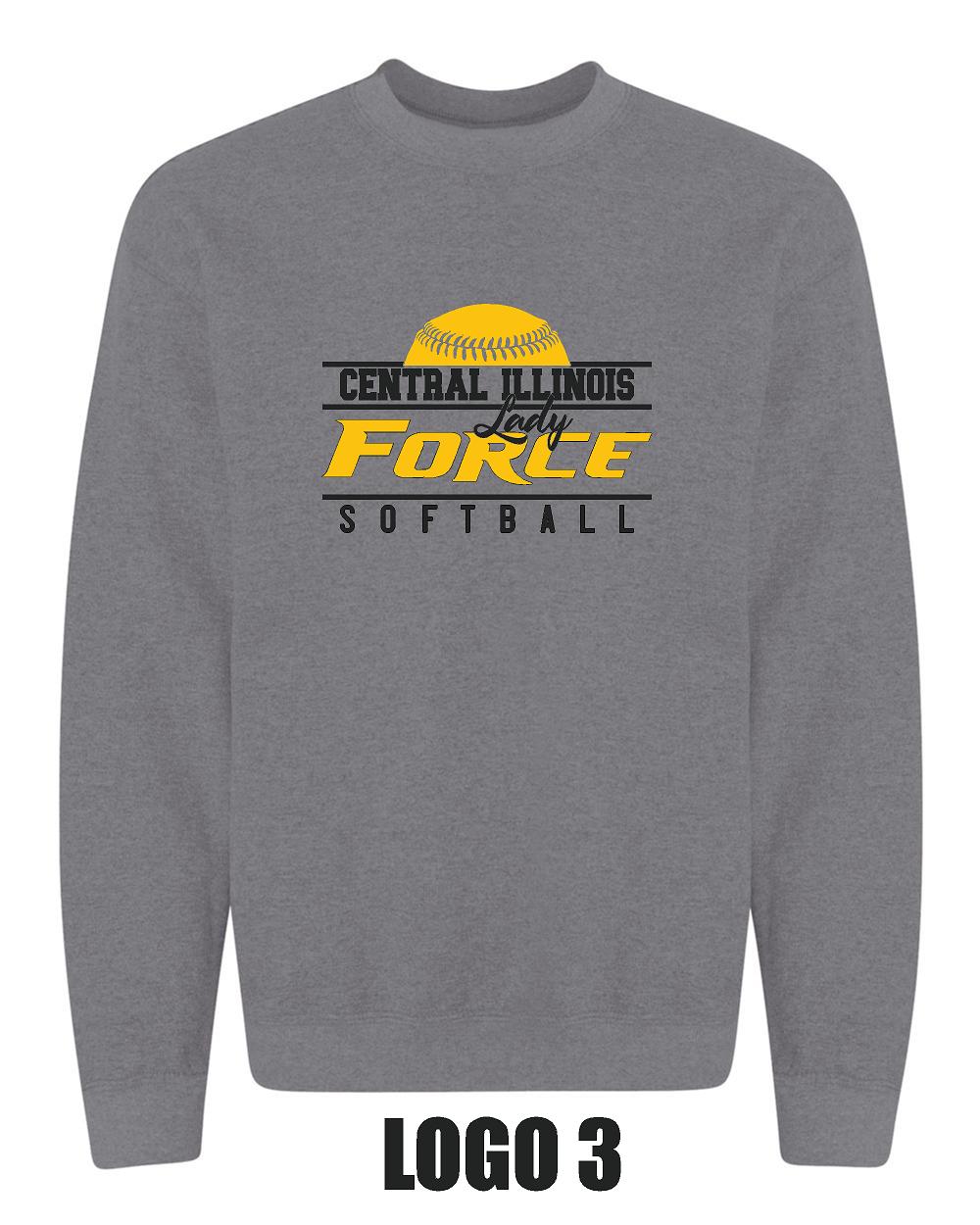 CENTRAL IL LADY FORCE Crewneck Sweatshirt (P.18000/18000B)