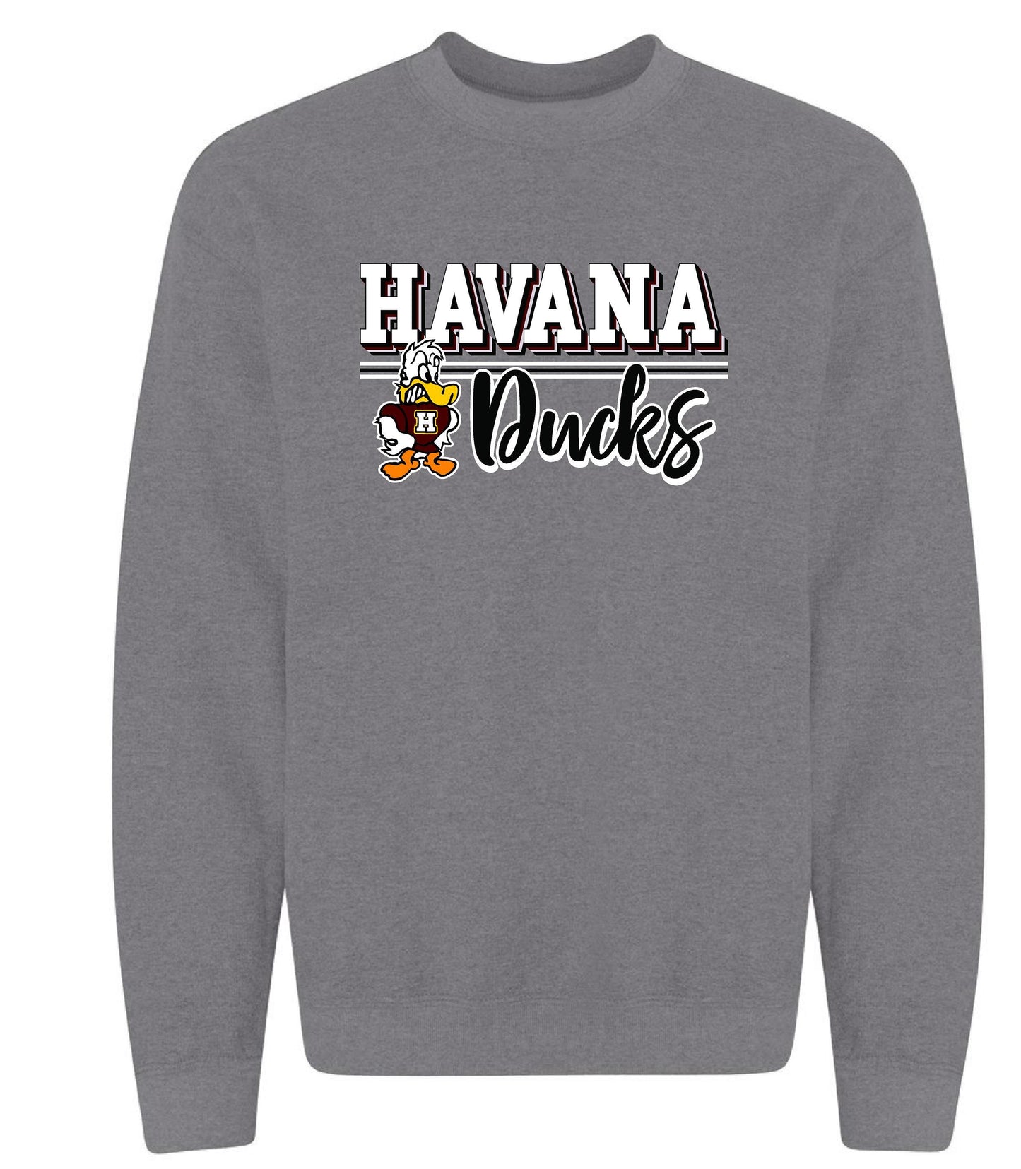 Havana Ducks Jr. High Basketball Unisex Crewneck Sweatshirt (P.18000/18000B)