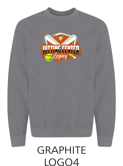 Hitting Center Legacy Softball Unisex Crew Sweatshirt (P.18000)