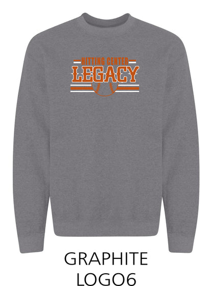 Hitting Center Legacy Softball Unisex Crew Sweatshirt (P.18000)